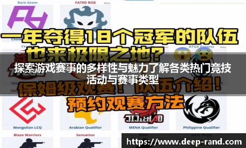 探索游戏赛事的多样性与魅力了解各类热门竞技活动与赛事类型